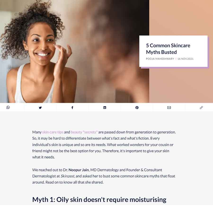 5 common beauty myths busted — Miss Malini