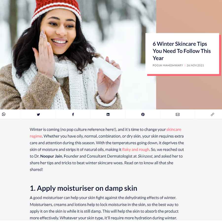 6 winter skincare tips you need to follow this year — Miss Malini