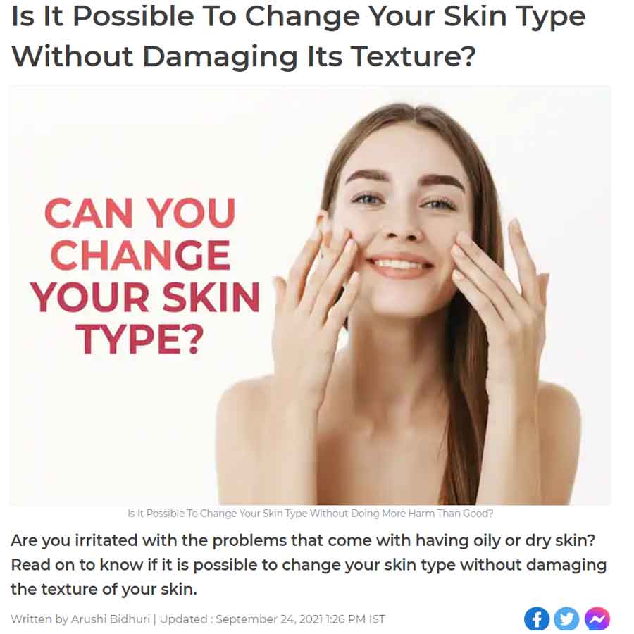 Is it possible to change your skin type without doing more harm than good — The Health Site