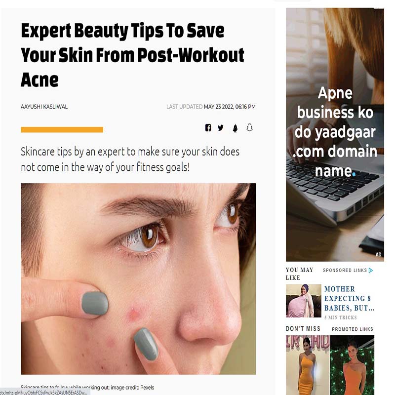 Expert beauty tips to save your skin from post workout acne — swirlster