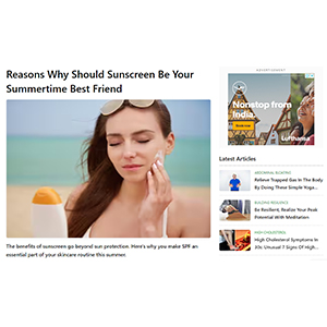 Reasons why should sunscreen be your summertime best friend — Healthsite