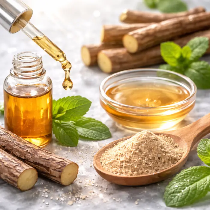 Licorice root extract, a key ingredient in the Skinzest Radiance Sleep Mask