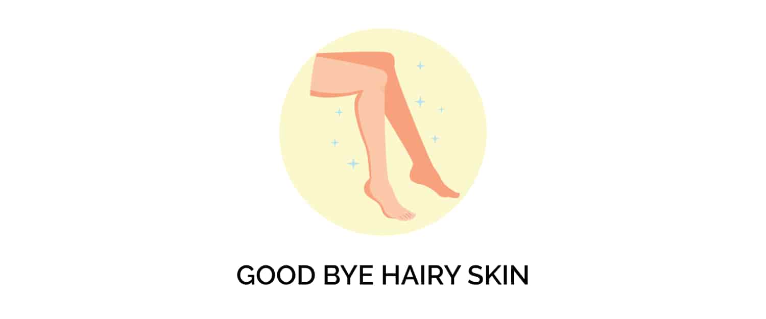 good bye hairy skin